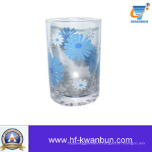 Flower Glass Cup with Decal Juice Cup Kb-Hn0419